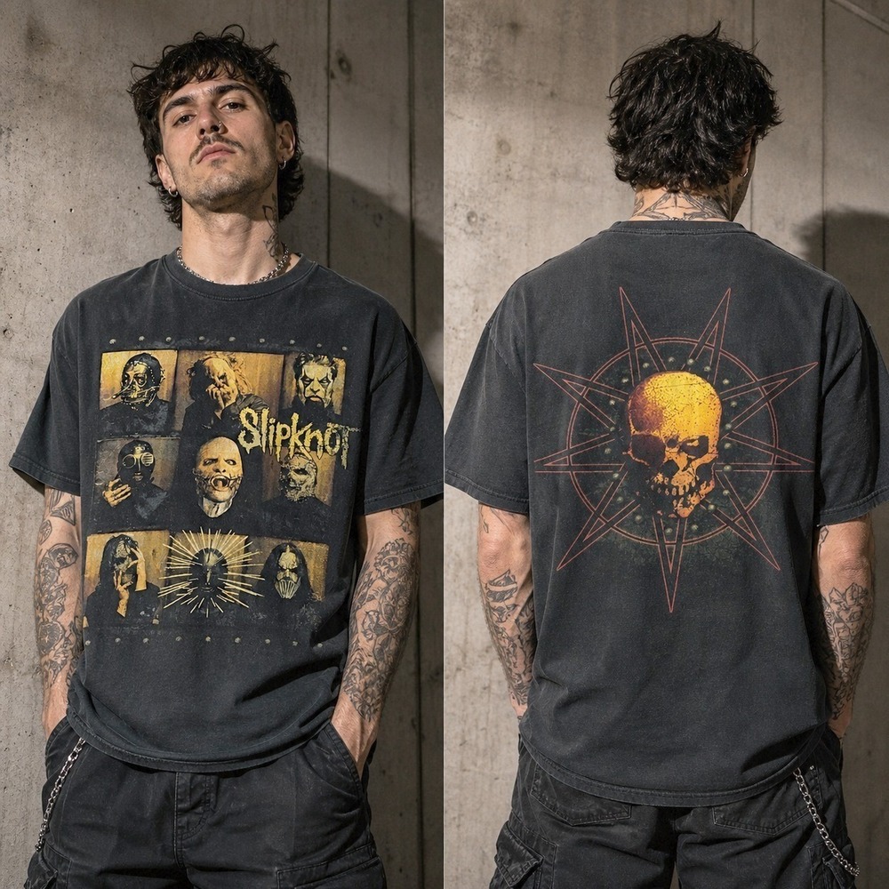 Slipknot Skeptic Shirt Original 2014 Gray Chapter Era Bay Island Tag Mens XL